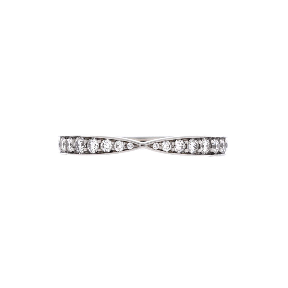 Tiffany & Co. Harmony Band Ring Platinum and Diamonds